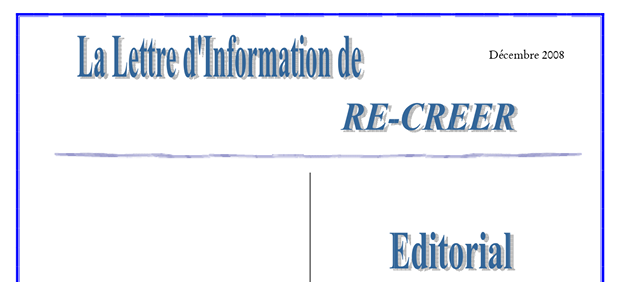 Logo RE-CRÉER, association de soutien aux dirigeants