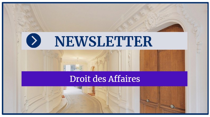 Visuel newsletter CG LAW — Droit des affaires février 2026